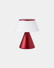 Lampe LED aluminium Lexon Luma M à personnaliser - Dark Red