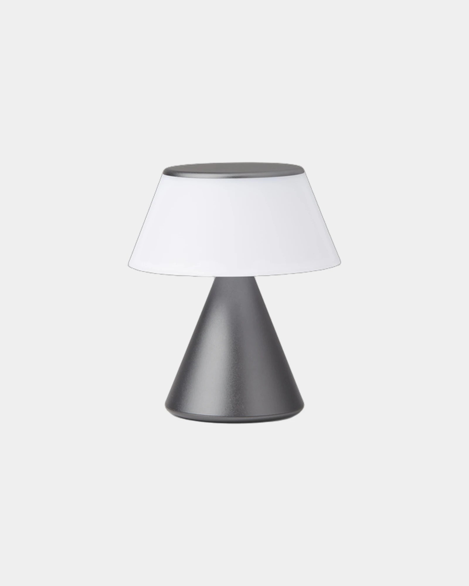 Lampe LED aluminium Lexon Luma M à personnaliser - Gun Metal