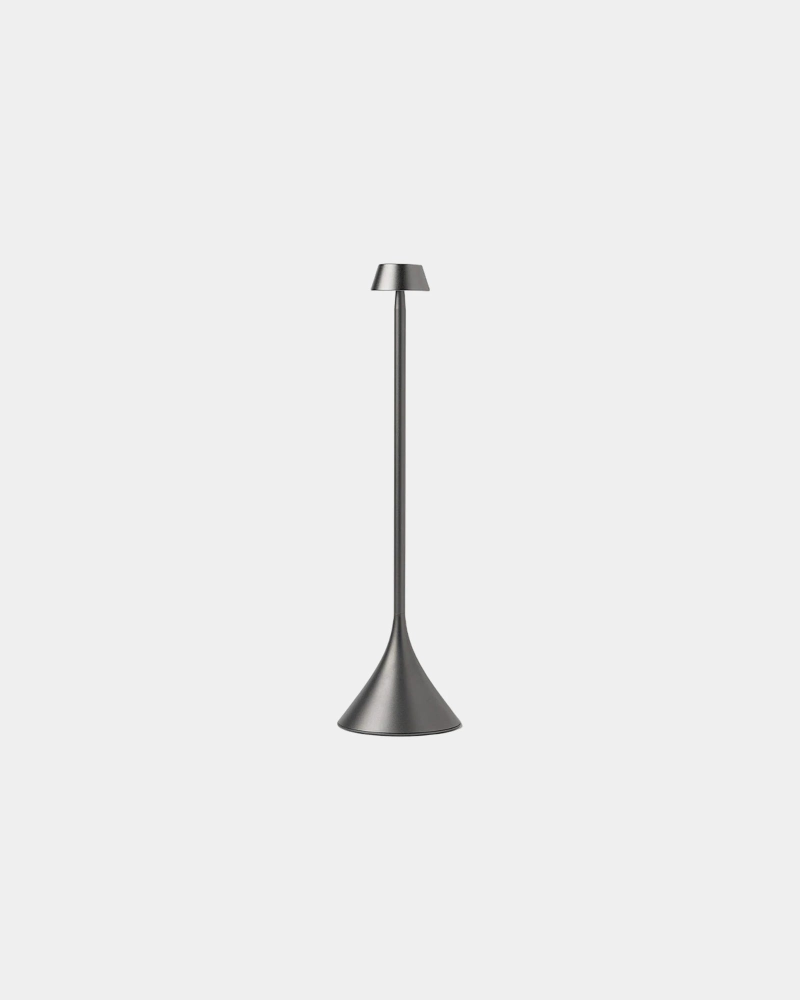 Lampe de table aluminium Lexon Steli Dome à personnaliser - Gun Metal
