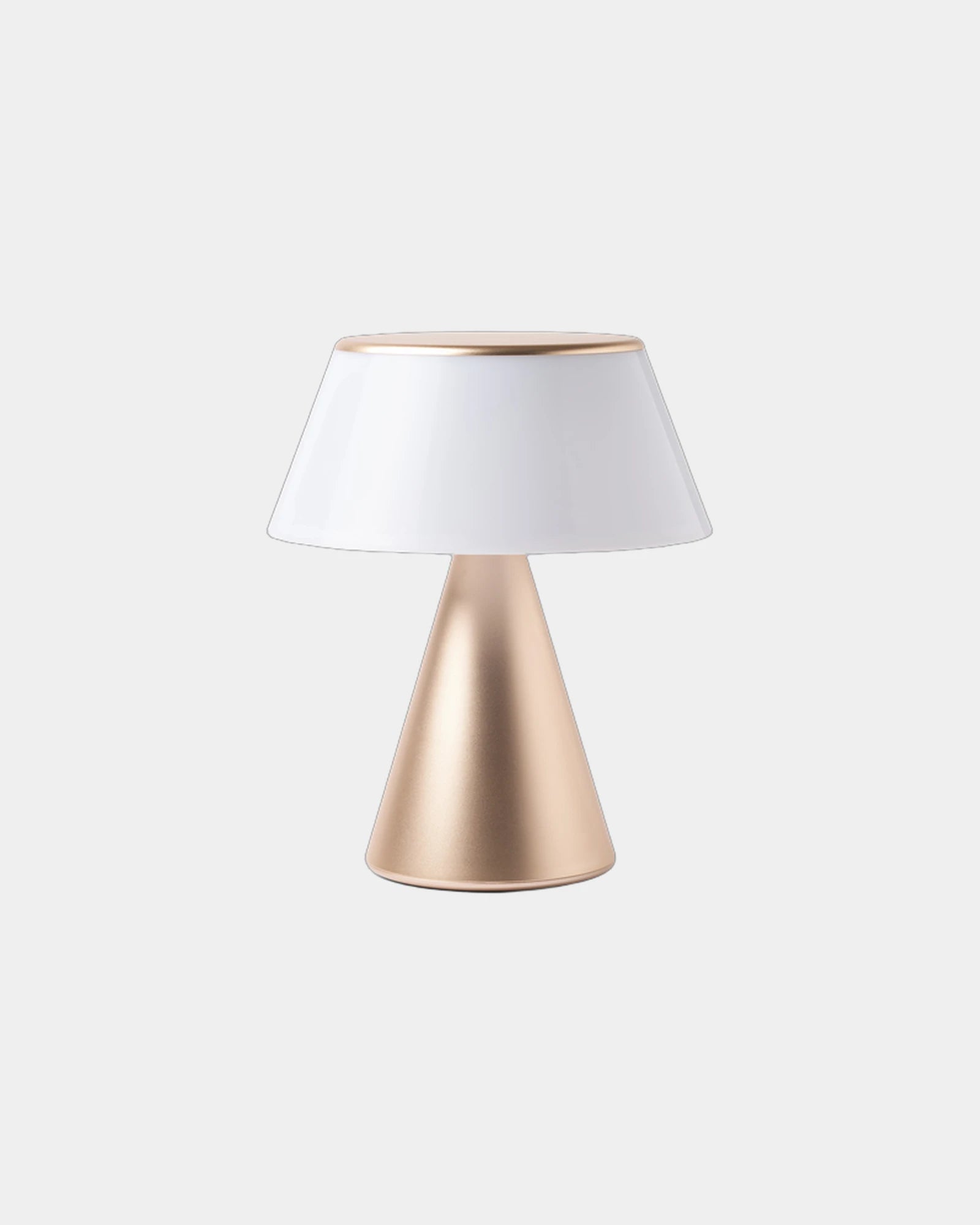 Lampe LED portable aluminium Lexon Luma XL à personnaliser - Soft Gold