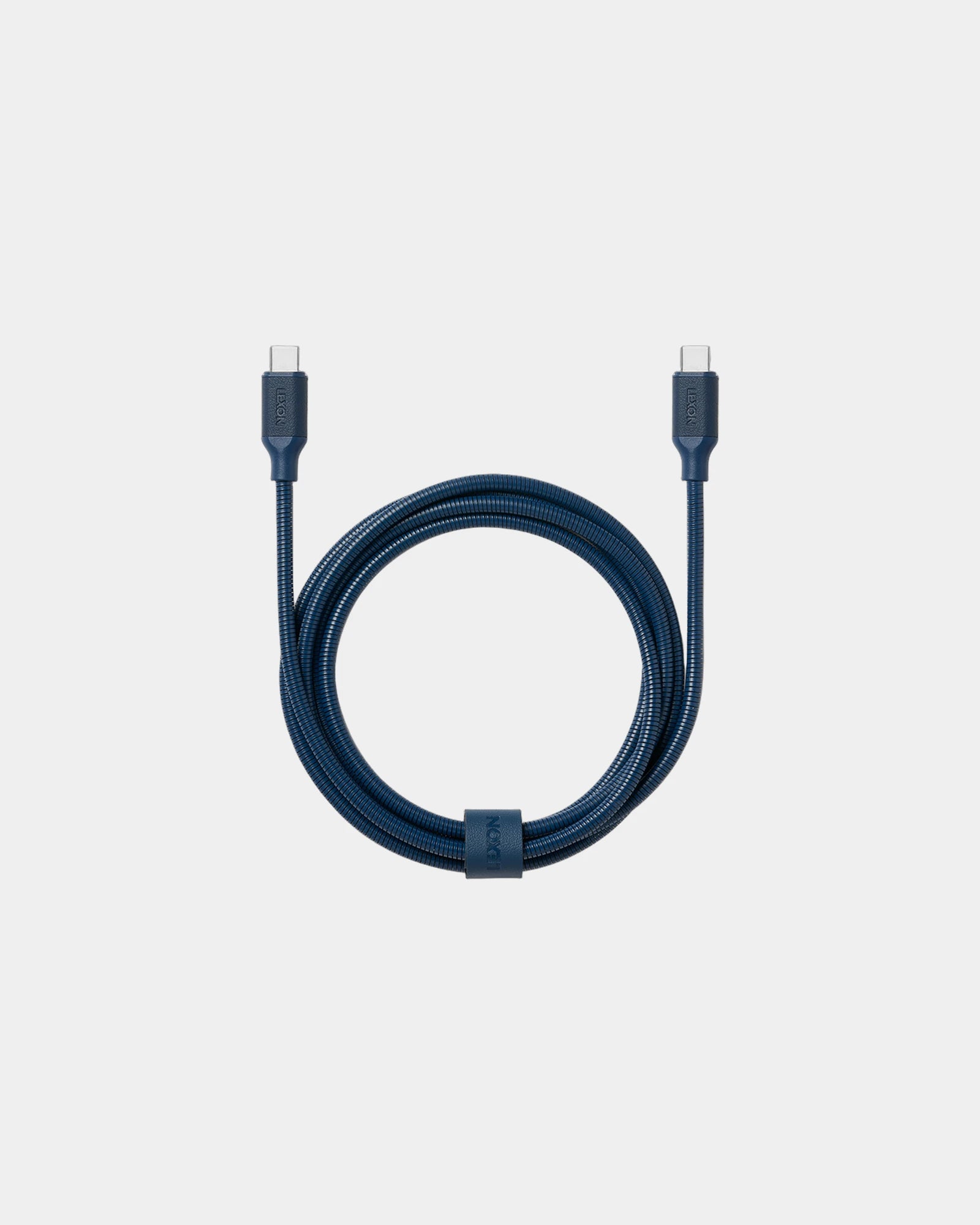 Câble USB-C métal Lexon Metali-C 1.5m à personnaliser - Dark Blue