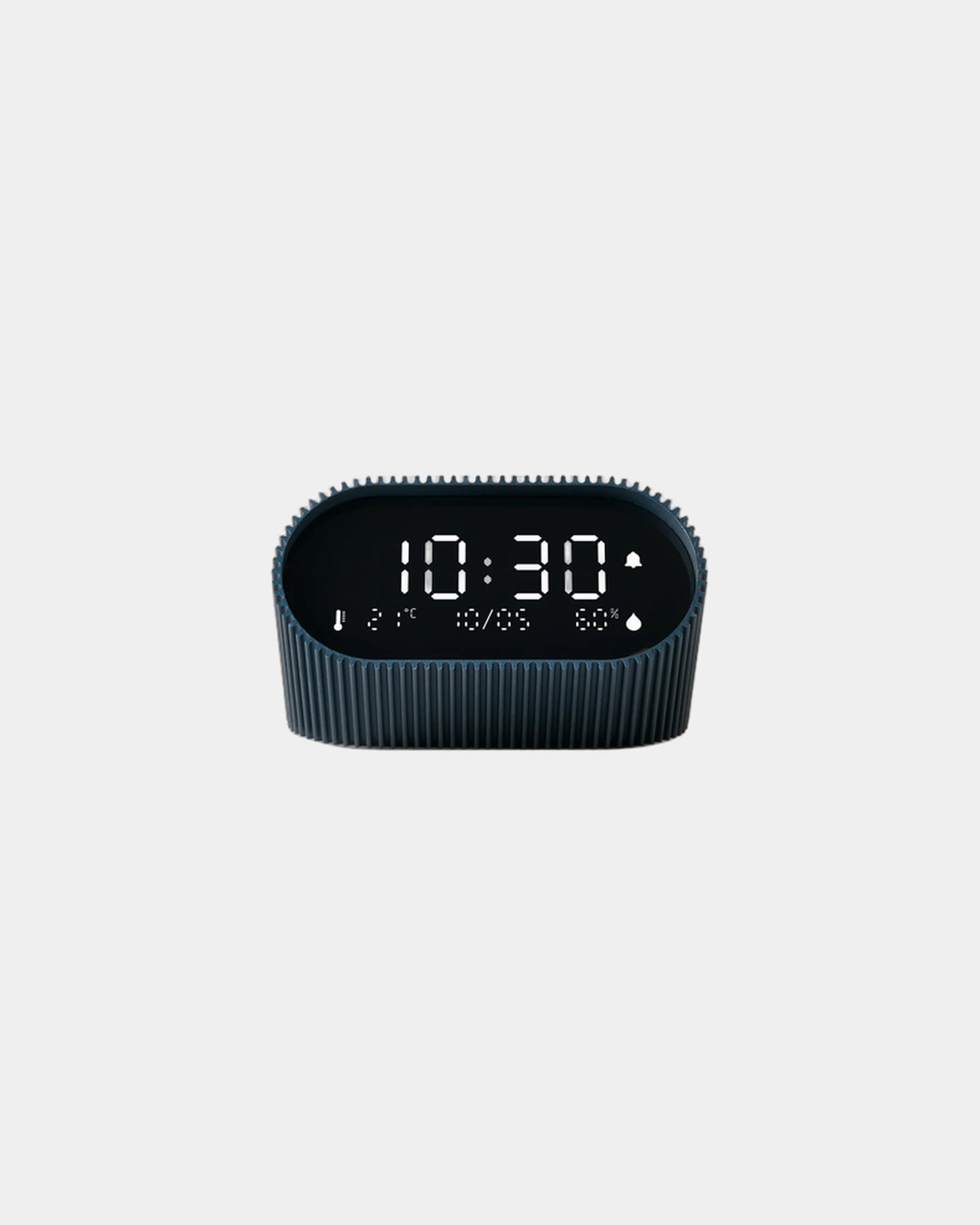Lampe-réveil aluminium Lexon Ray Clock à personnaliser - Ocean Blue