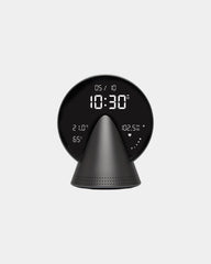 Radio-réveil Bluetooth aluminium Lexon Conic à personnaliser - Platinum Grey