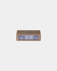 Réveil LCD réversible Lexon Flip Mini à personnaliser - Soft Gold