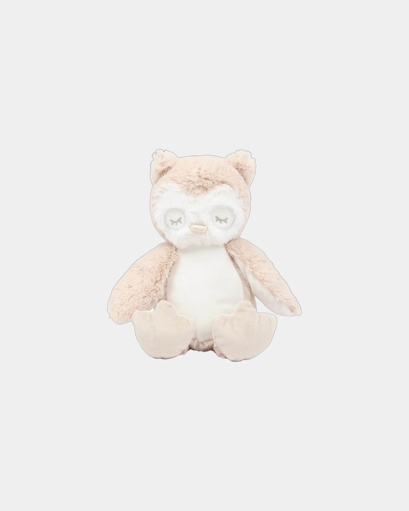 Peluche polyester ventre imprimable à personnaliser - Owl
