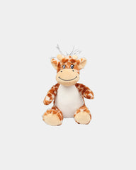 Peluche polyester ventre imprimable à personnaliser - Giraffe