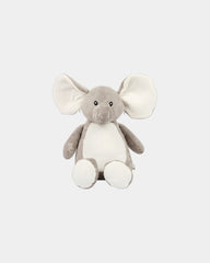 Peluche éléphant zippée à broder à personnaliser - Grey