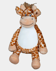 Peluche zippée Girafe polyester à personnaliser - 3