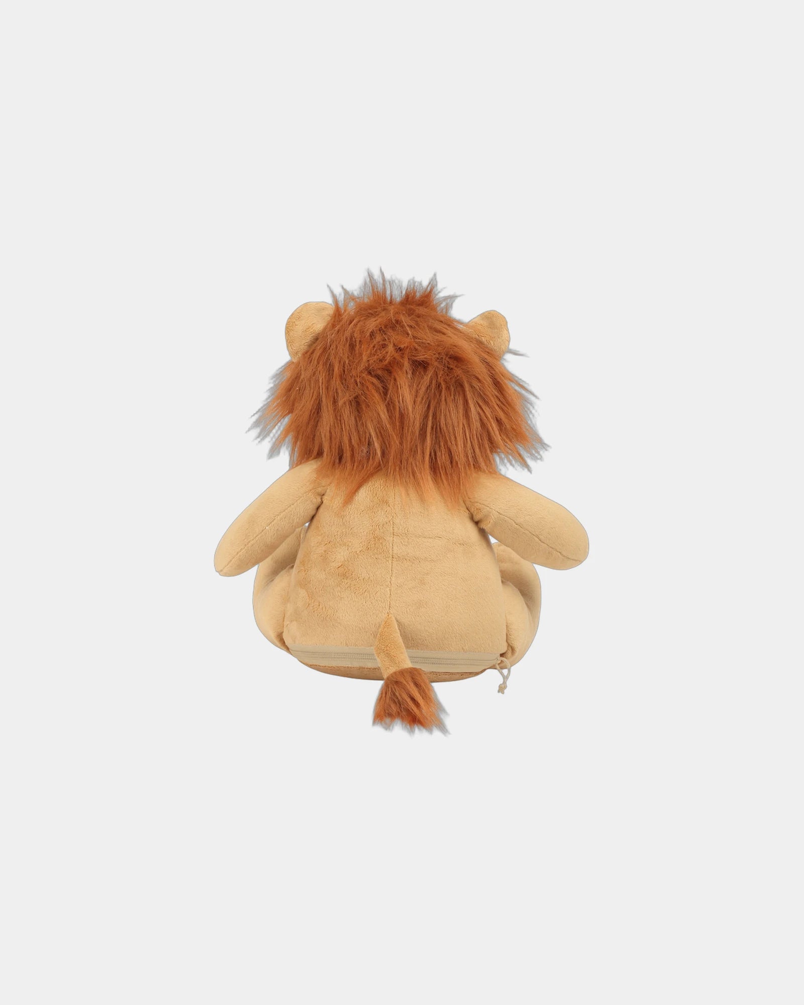 Peluche zippée Lion polyester à personnaliser - 1