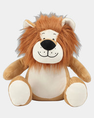 Peluche zippée Lion polyester à personnaliser - 4