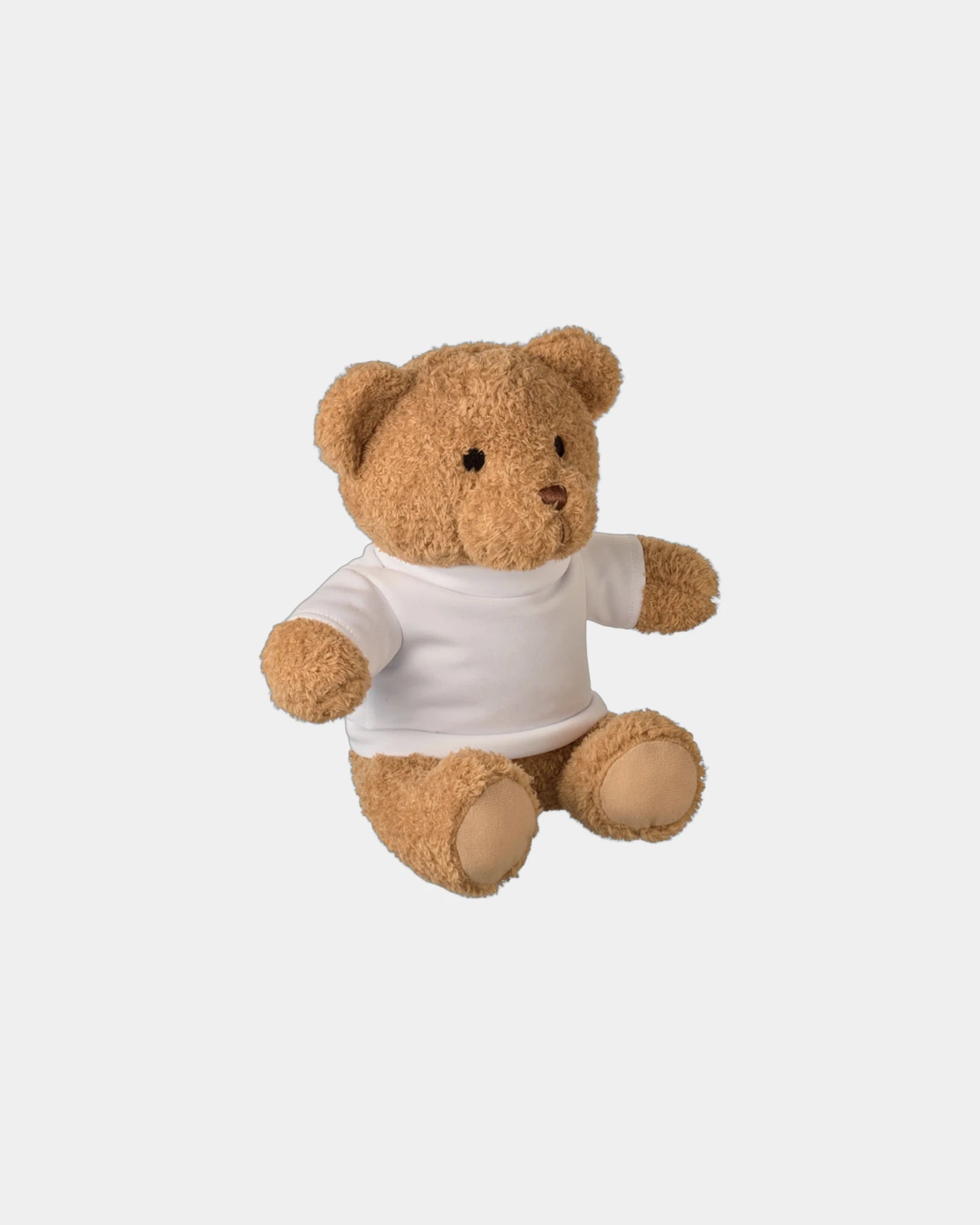 Peluche ourson t-shirt 23 cm Jackie à personnaliser - Blanc