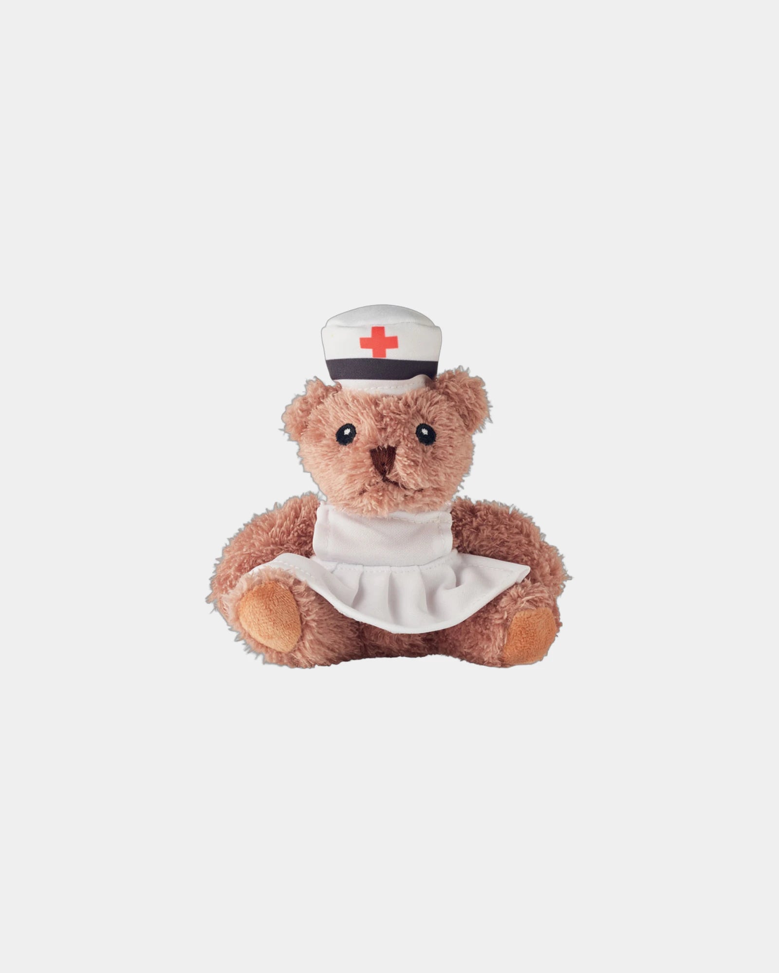 Ours en peluche infirmière polyester à personnaliser - Blanc