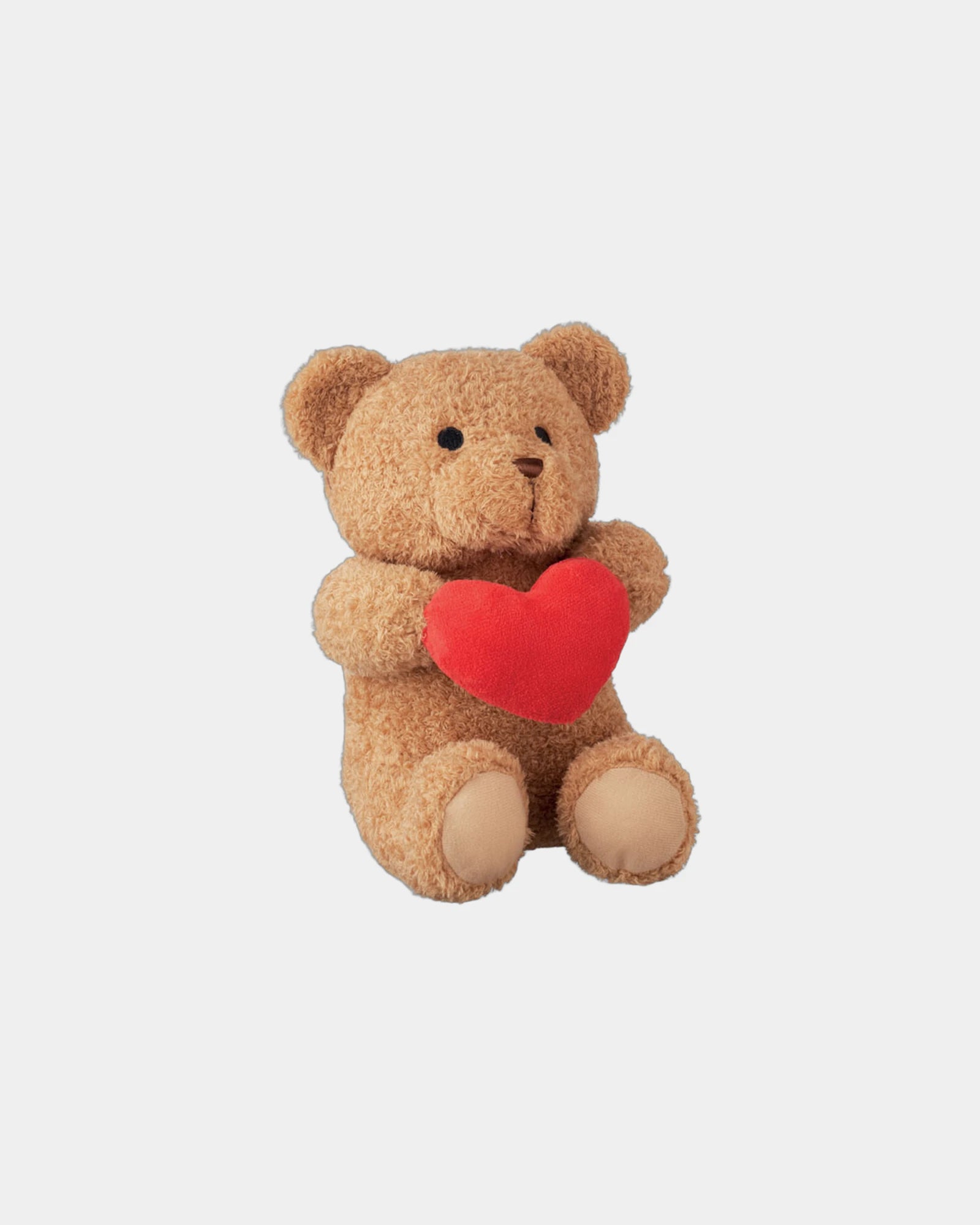 Peluche ourson polyester 23 cm cœur à personnaliser - 1