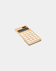 Calculatrice 12 chiffres en bambou à personnaliser