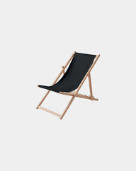 Transat en bois FSC à personnaliser - Noir