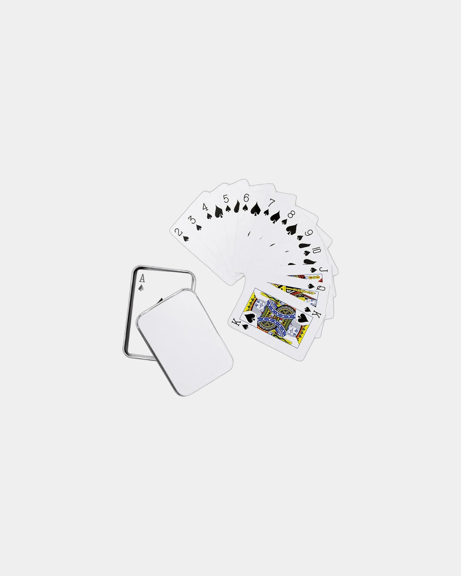 Baralho de cartas em caixa de estanho para personalizar - 2