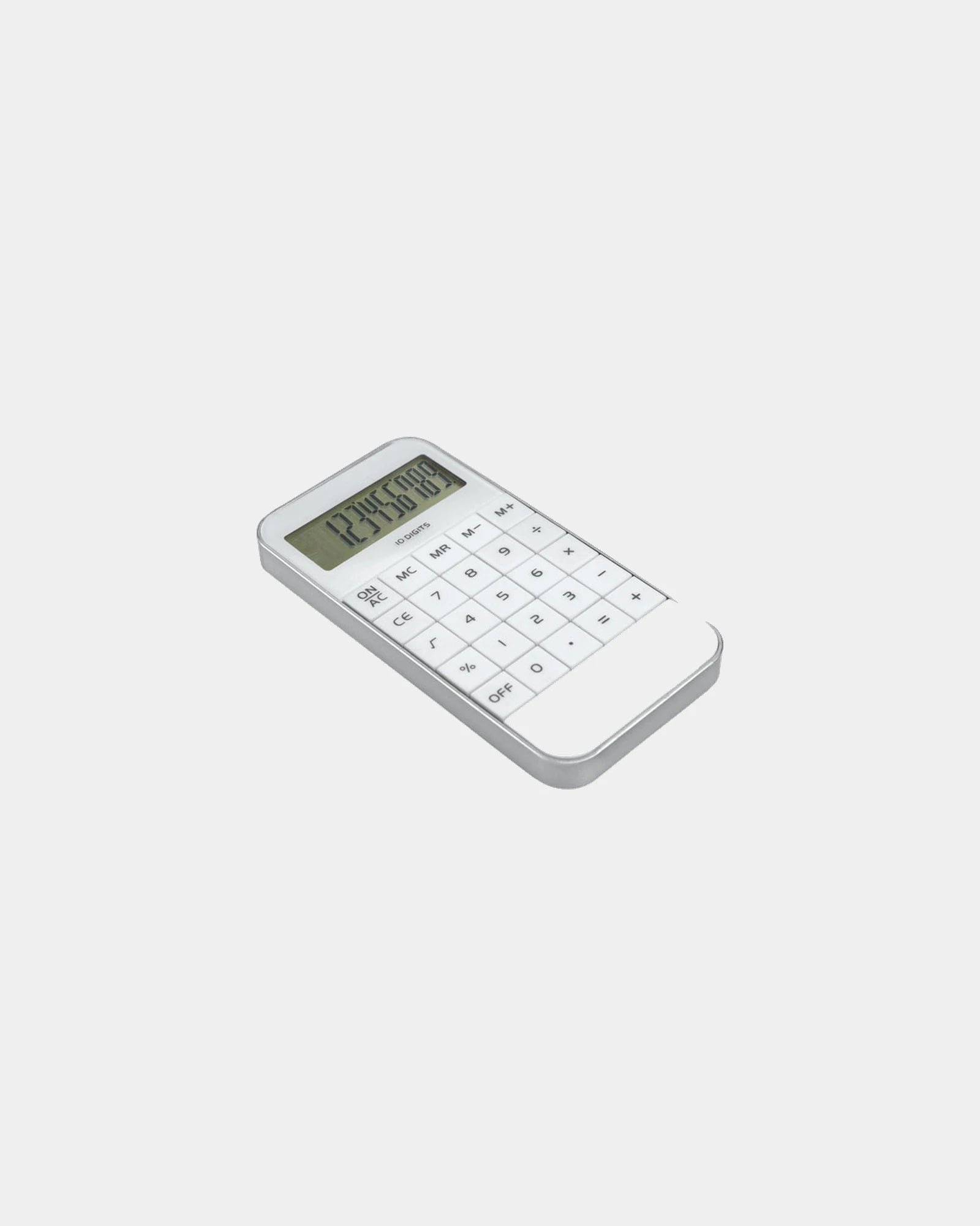 Calculatrice ABS 10 chiffres à personnaliser - Blanc