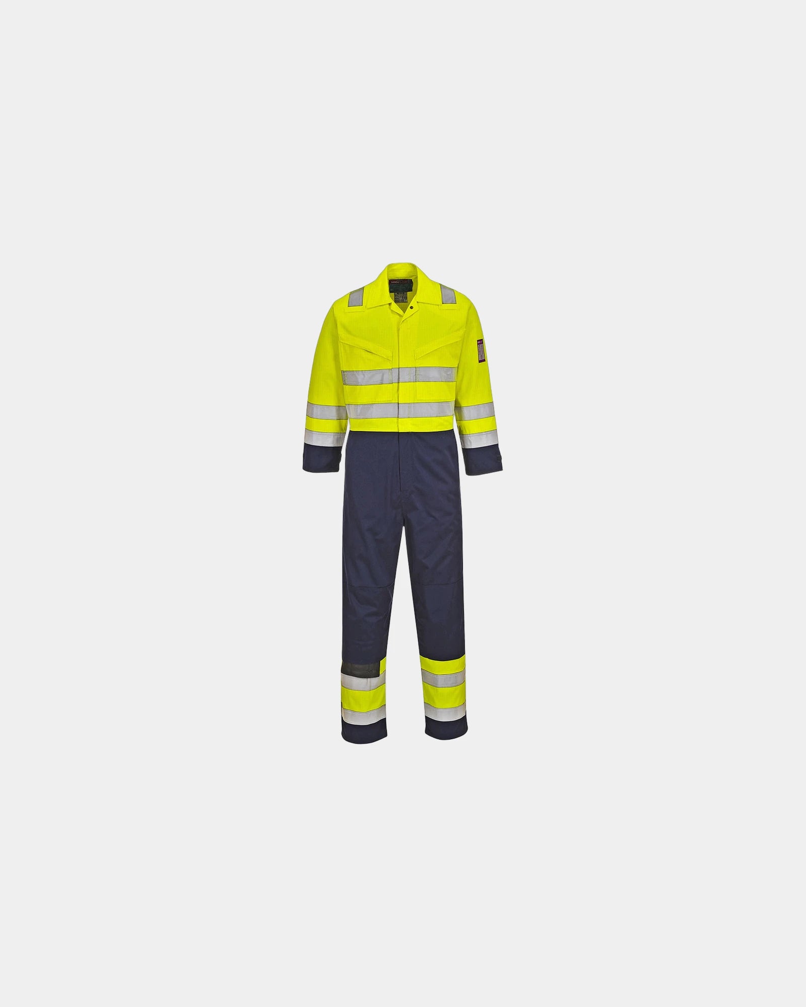 Combinaison modacrylique HV à personnaliser - Jaune-Bleu Marine