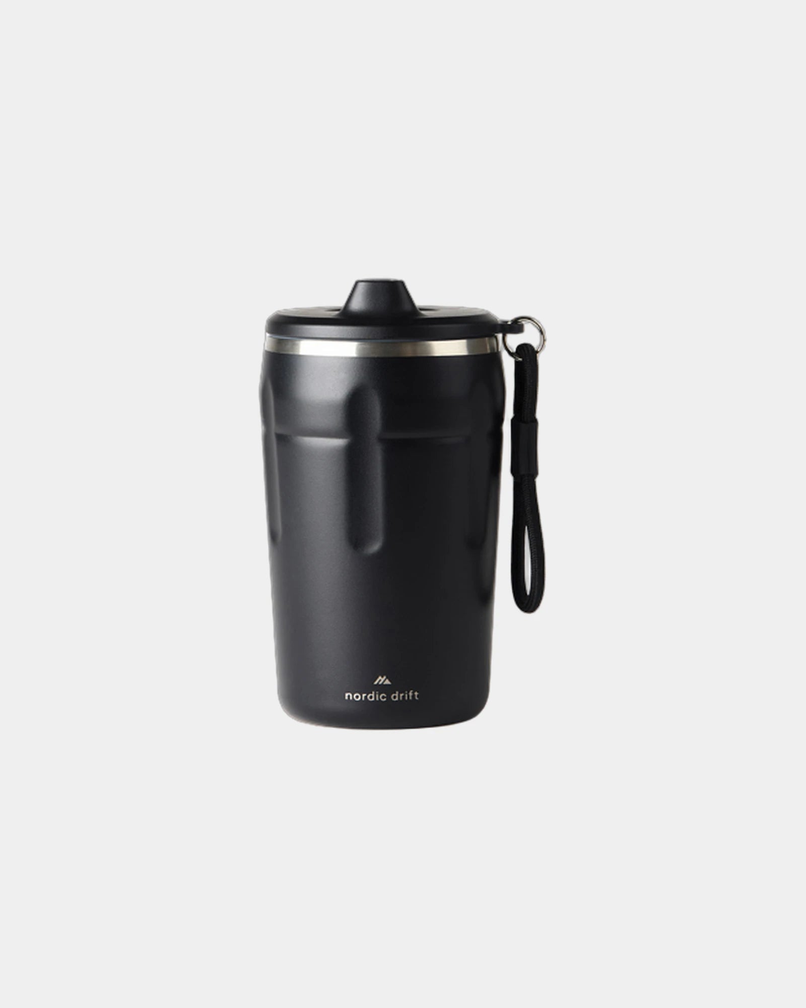 Tasse à café étanche acier recyclé 350ml à personnaliser - Noir