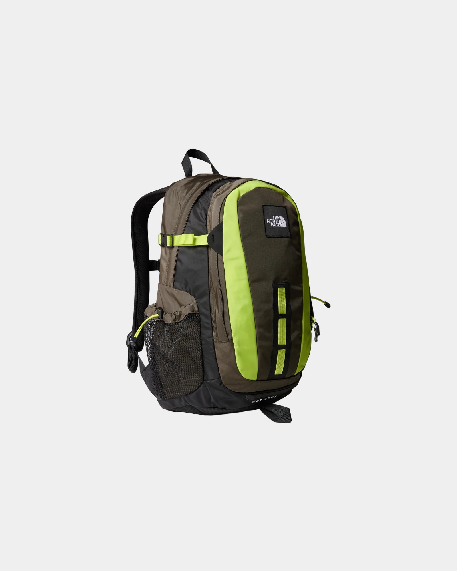 Sac à dos nylon 400D The North Face Hot Shot à personnaliser - New Taupe Green-Tnf Black-Fizz Lime