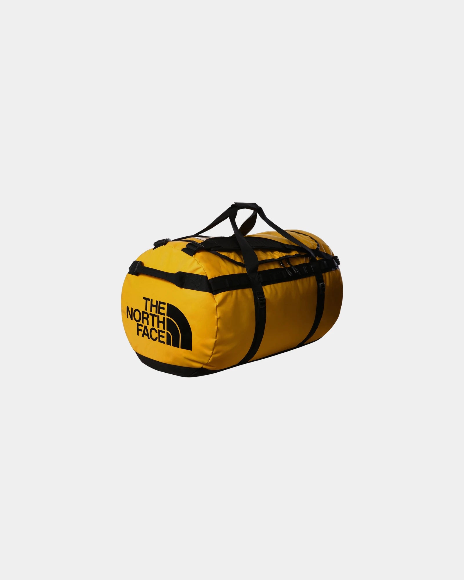 Sac duffel polyester recyclé The North Face 132L à personnaliser - Summit Gold-Tnf Black-Npf