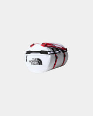 Sac duffel polyester recyclé The North Face 50L à personnaliser - Tnf White-Tnf Black-Elevation Red