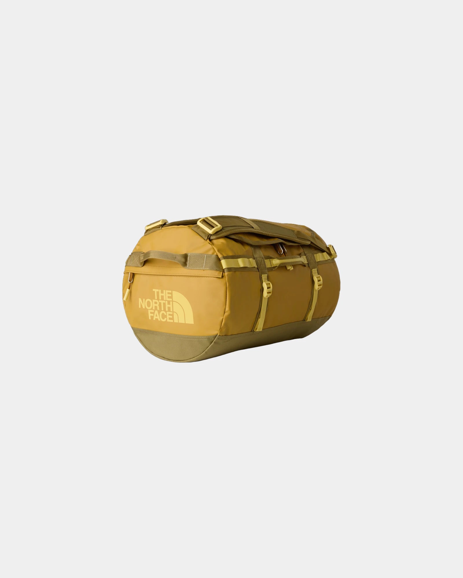 Sac duffel polyester recyclé The North Face 50L à personnaliser - Golden Tan-Cedar-Honeyed Sand