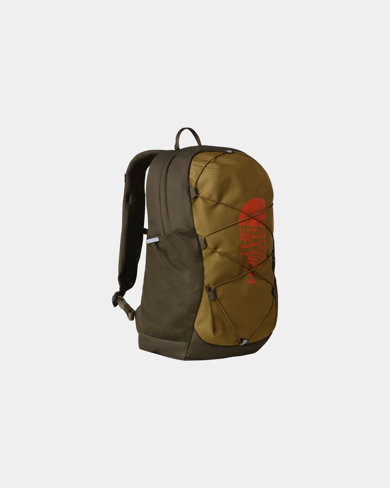 Sac à dos polyester recyclé The North Face Jester à personnaliser - Cedar-New Taupe Green-Lava Red