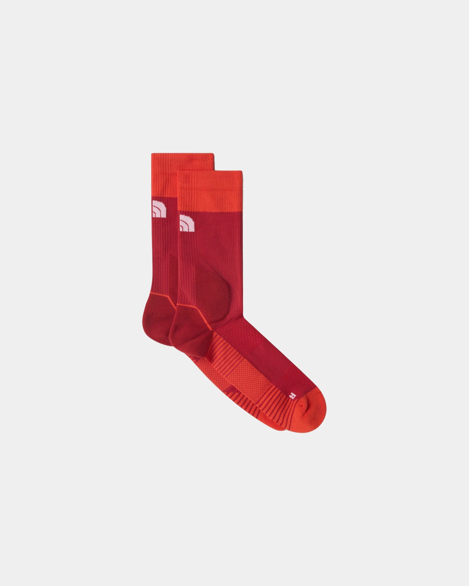 Chaussettes mi-mollets The North Face Trail Run à personnaliser - Iron Clay-Lava Red