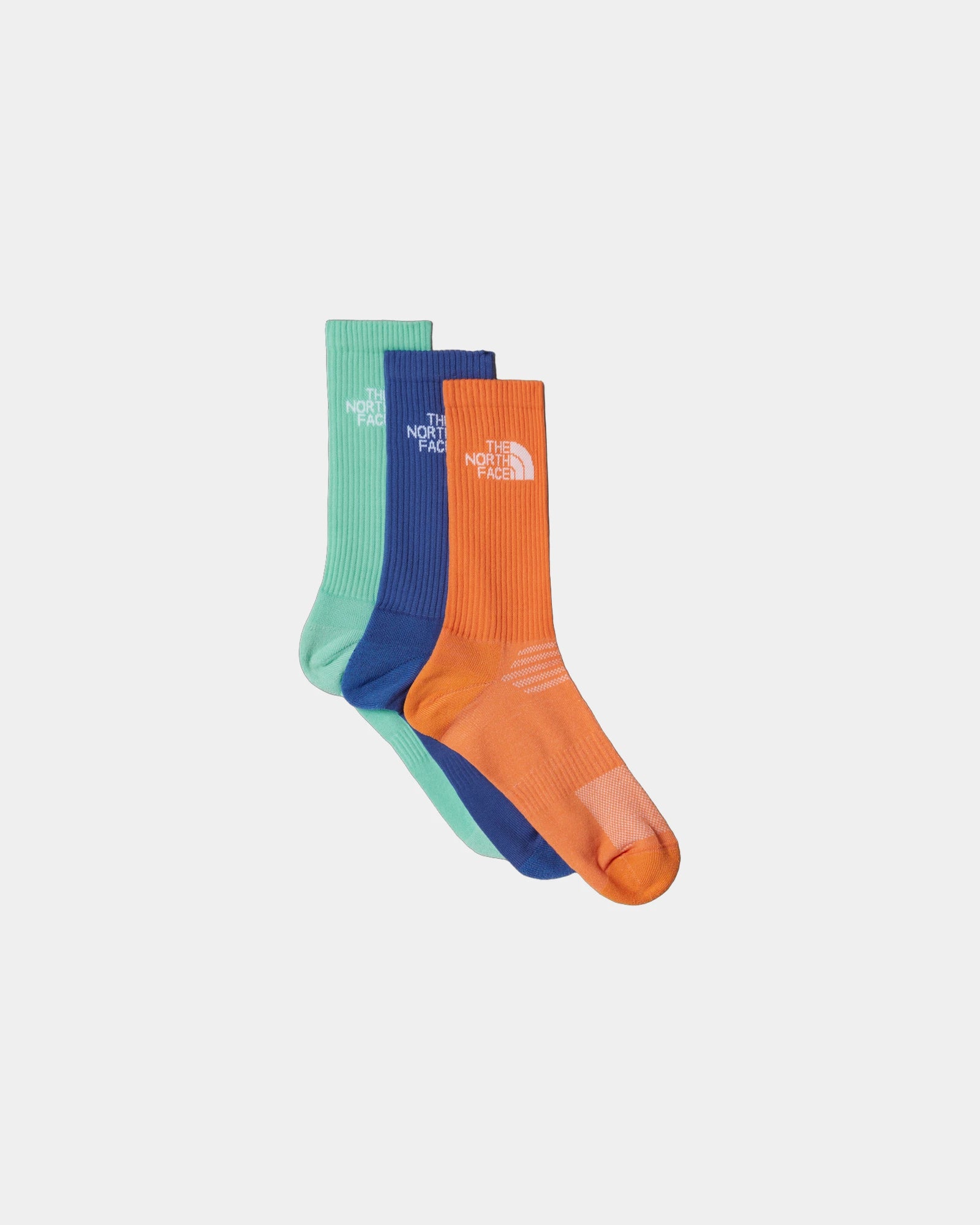Chaussettes mi-mollets amorti The North Face à personnaliser - Papaya-Bright Foam-Indigo Plum