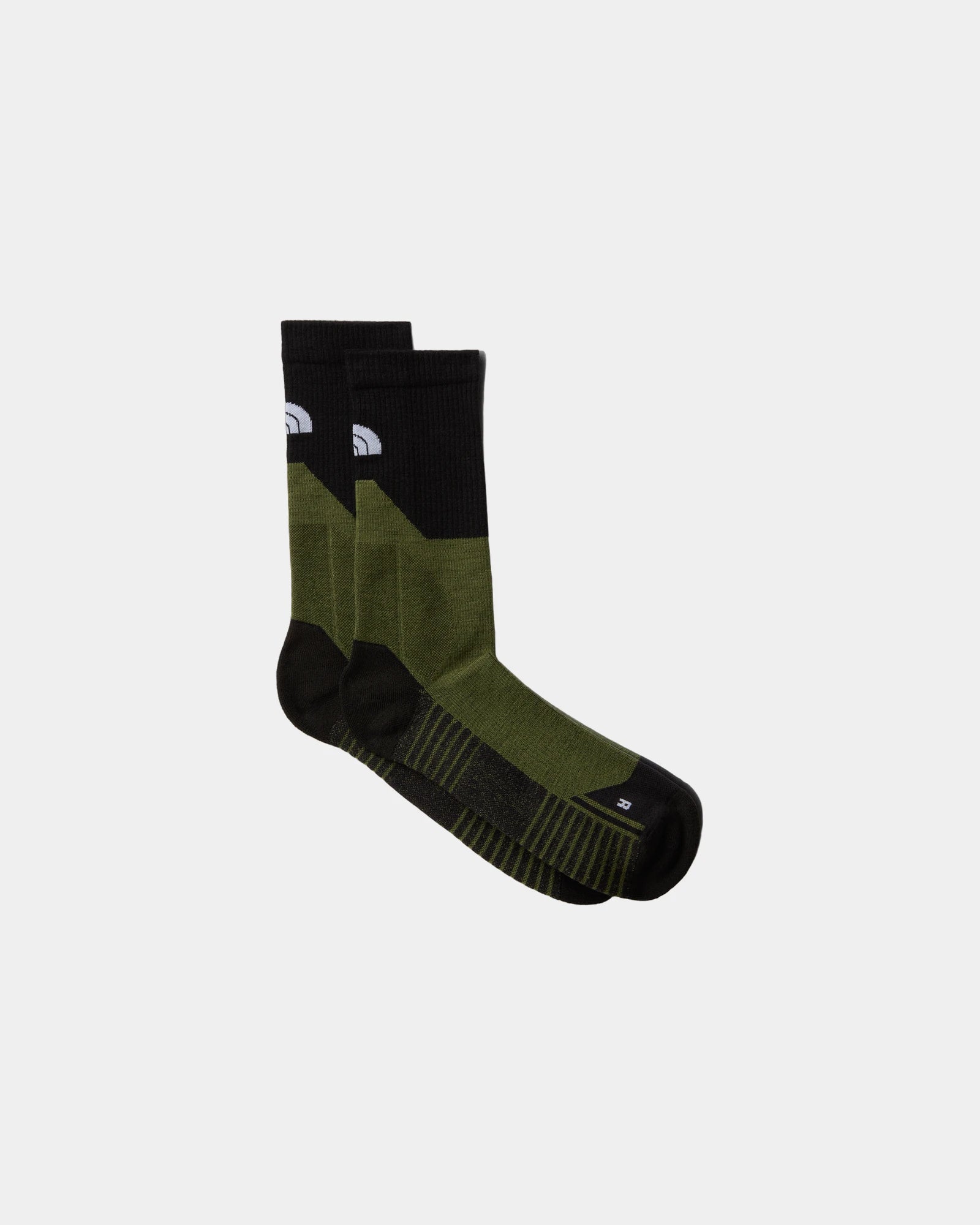 Chaussettes de randonnée mi-mollets The North Face à personnaliser - Bark Mist-Woodland Green-Tnf Black