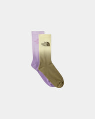 Chaussettes Everyday Dip-Dye mi-mollets The North Face à personnaliser - Hushed Lavender-Metal Pink-Pear-Lemon Mist