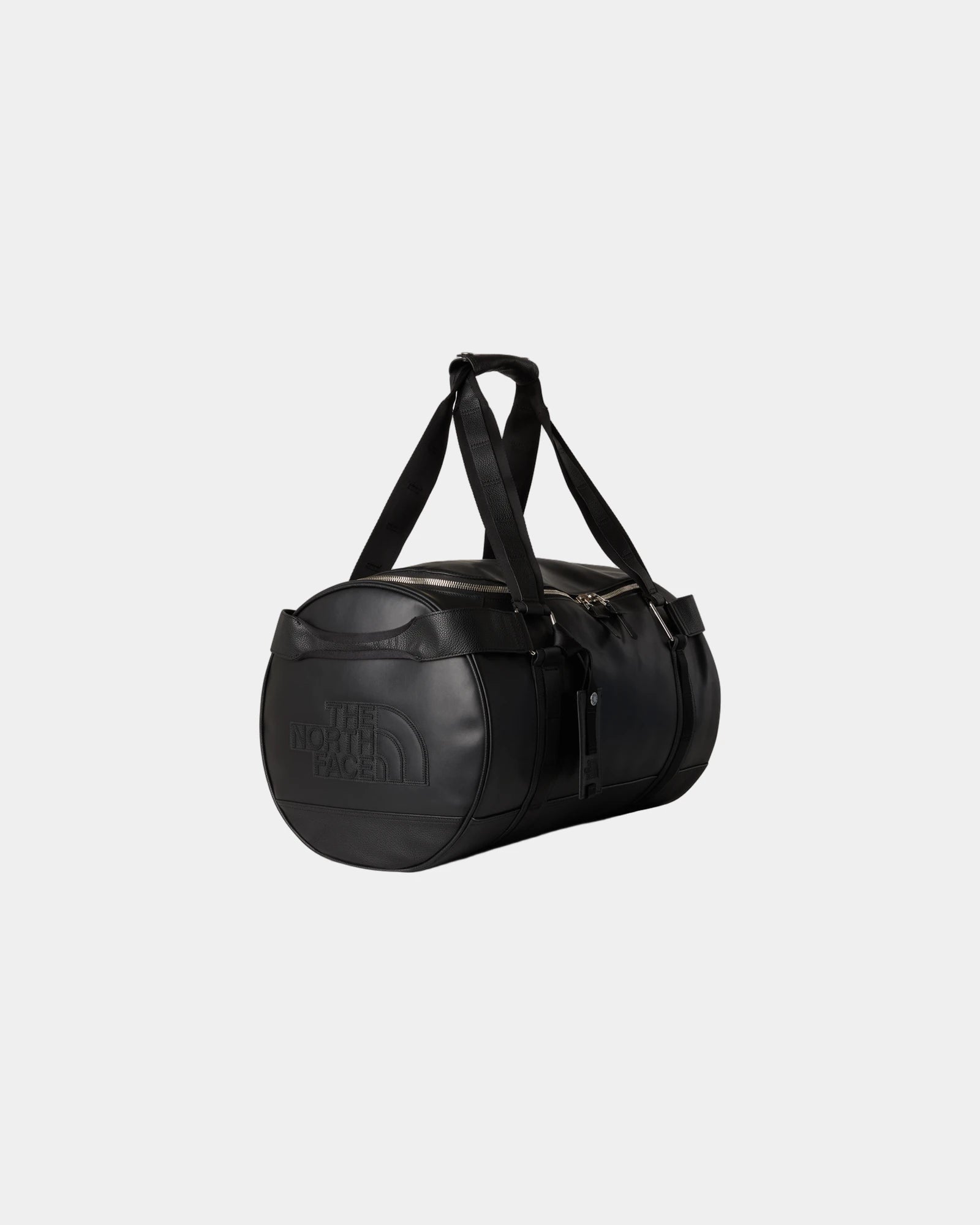 Sac duffel cuir pleine fleur The North Face à personnaliser - Tnf Black