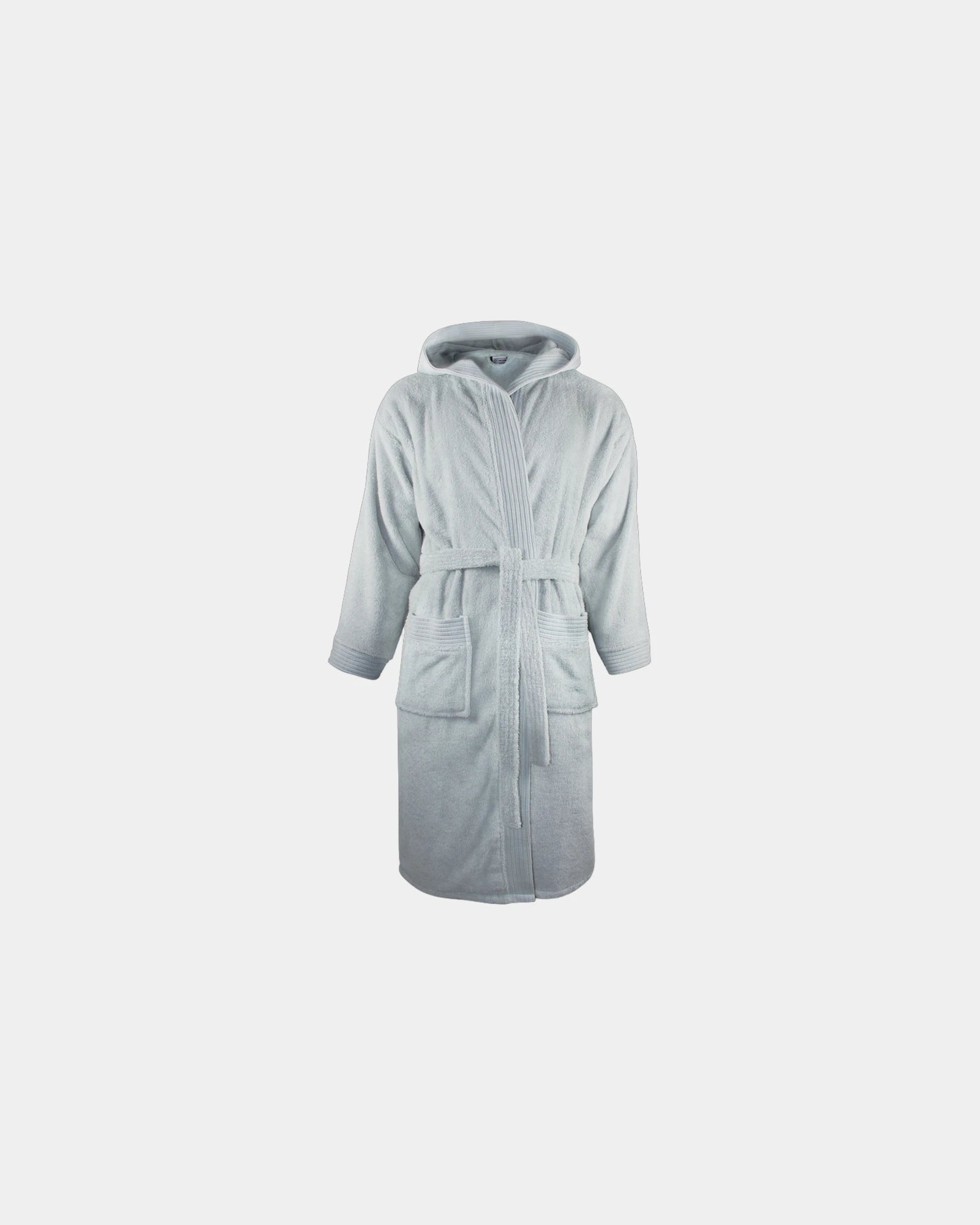Peignoir capuche éponge coton 420g/m² à personnaliser - Silver Grey