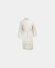 Peignoir éponge coton 150g/m² Hamam à personnaliser - Beige / White
