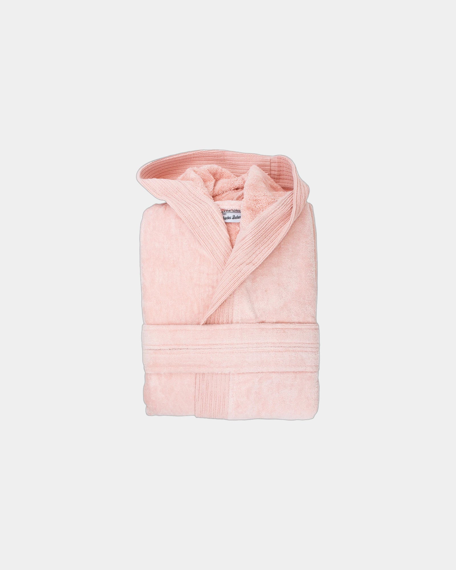 Peignoir capuche velours coton 450g/m² à personnaliser - Salmon