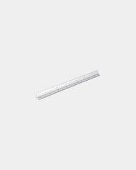 Règle triangulaire aluminium 30 cm à personnaliser - Argent