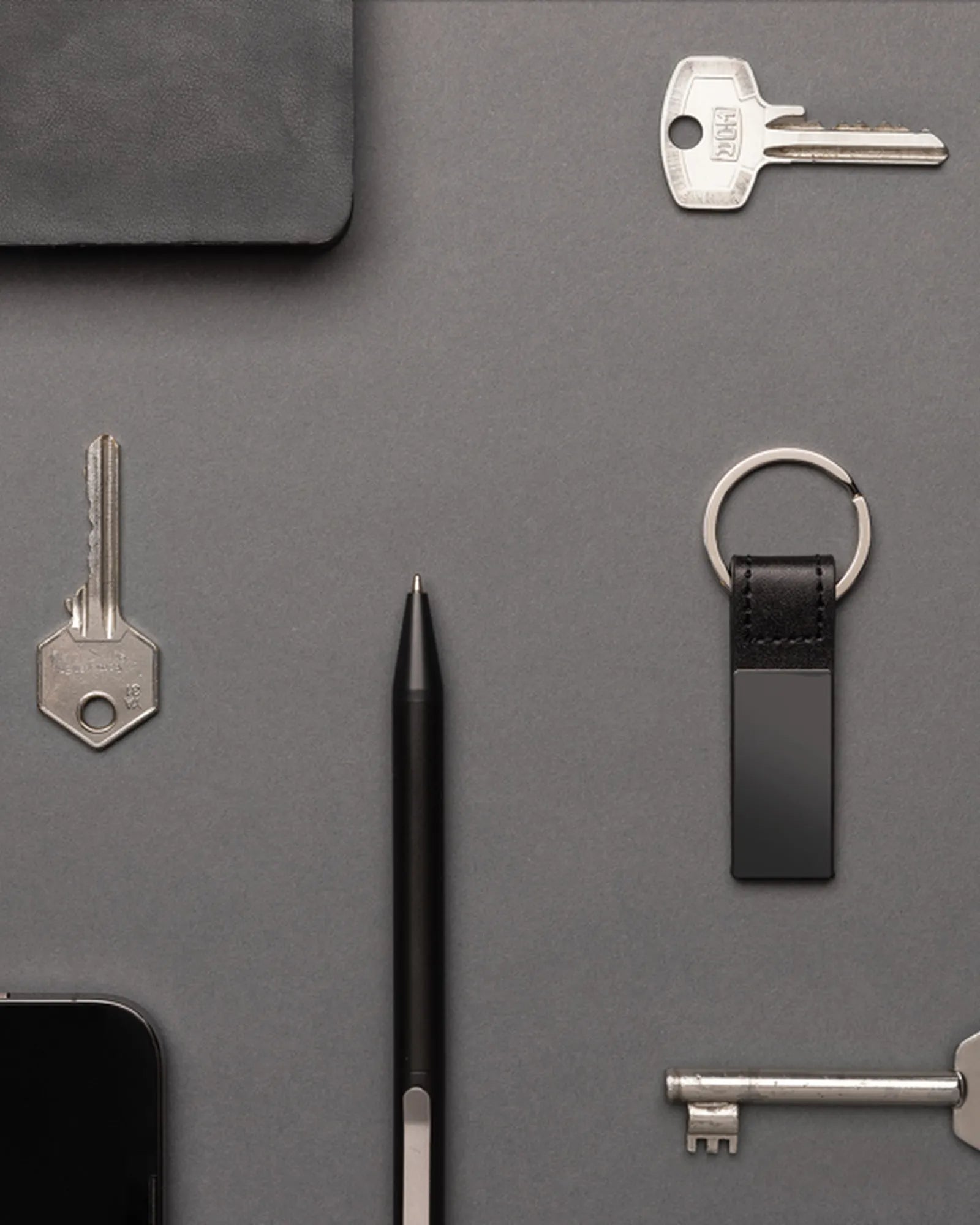 Porte-clés luxe en PU recyclé à personnaliser - 4
