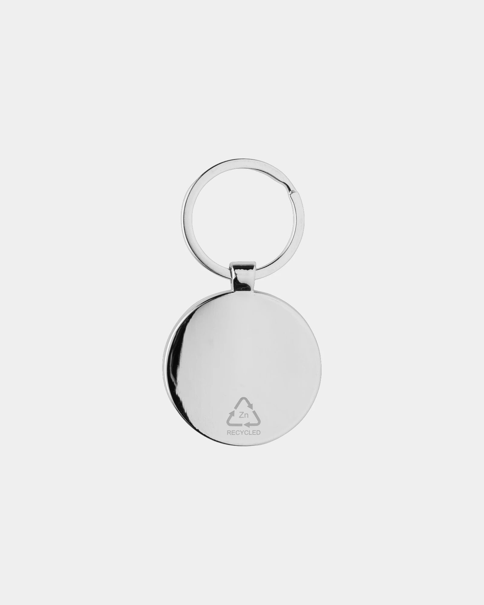 Porte-clés rond en alliage de zinc recyclé à personnaliser - 3