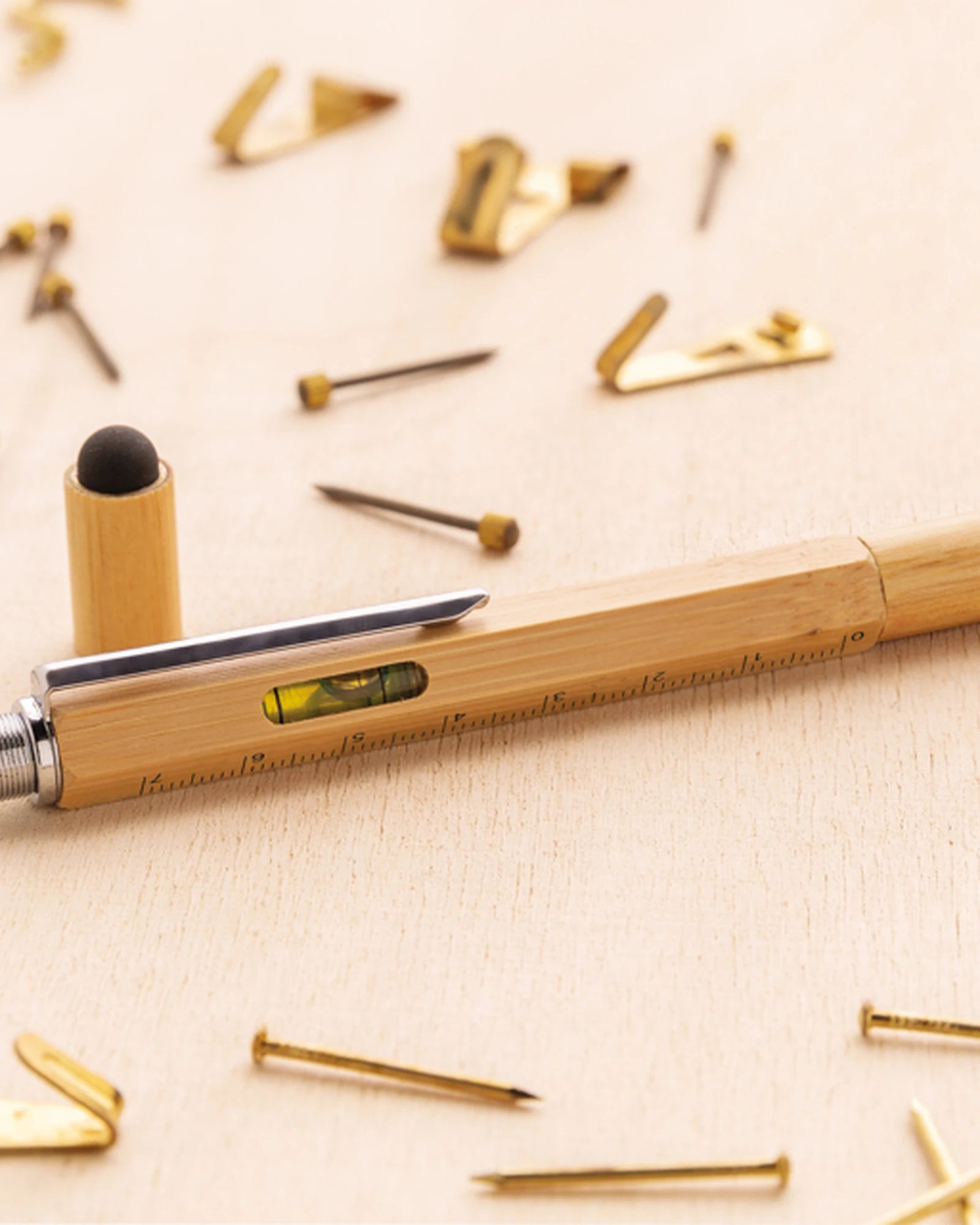 Boîte à outils 5 en 1 en bambou à personnaliser - 8