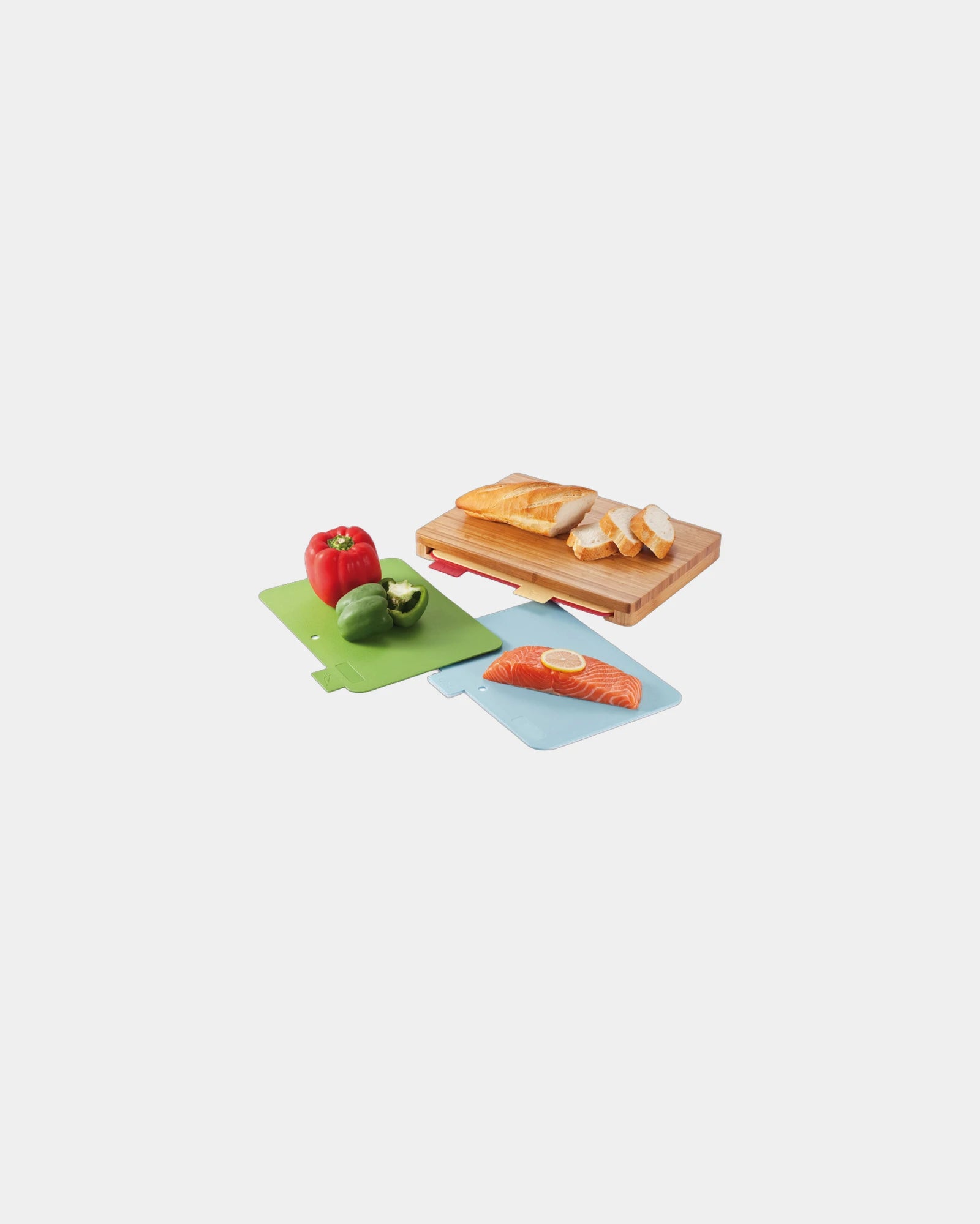 Set de 4 planches à découper en PP à personnaliser - Marron