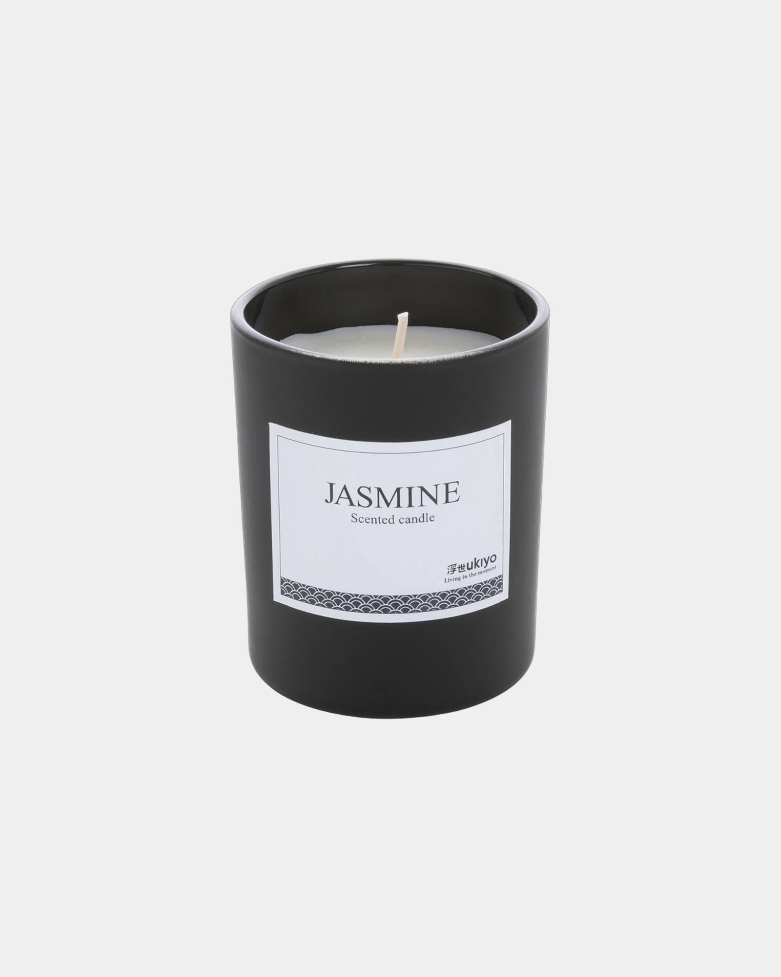 Bougie parfumée verre Ukiyo 8 x ø 6.9 cm à personnaliser - Noir
