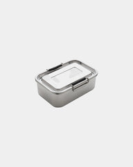 Lunch box étanche acier inoxydable recyclé 0,8L à personnaliser - Argent