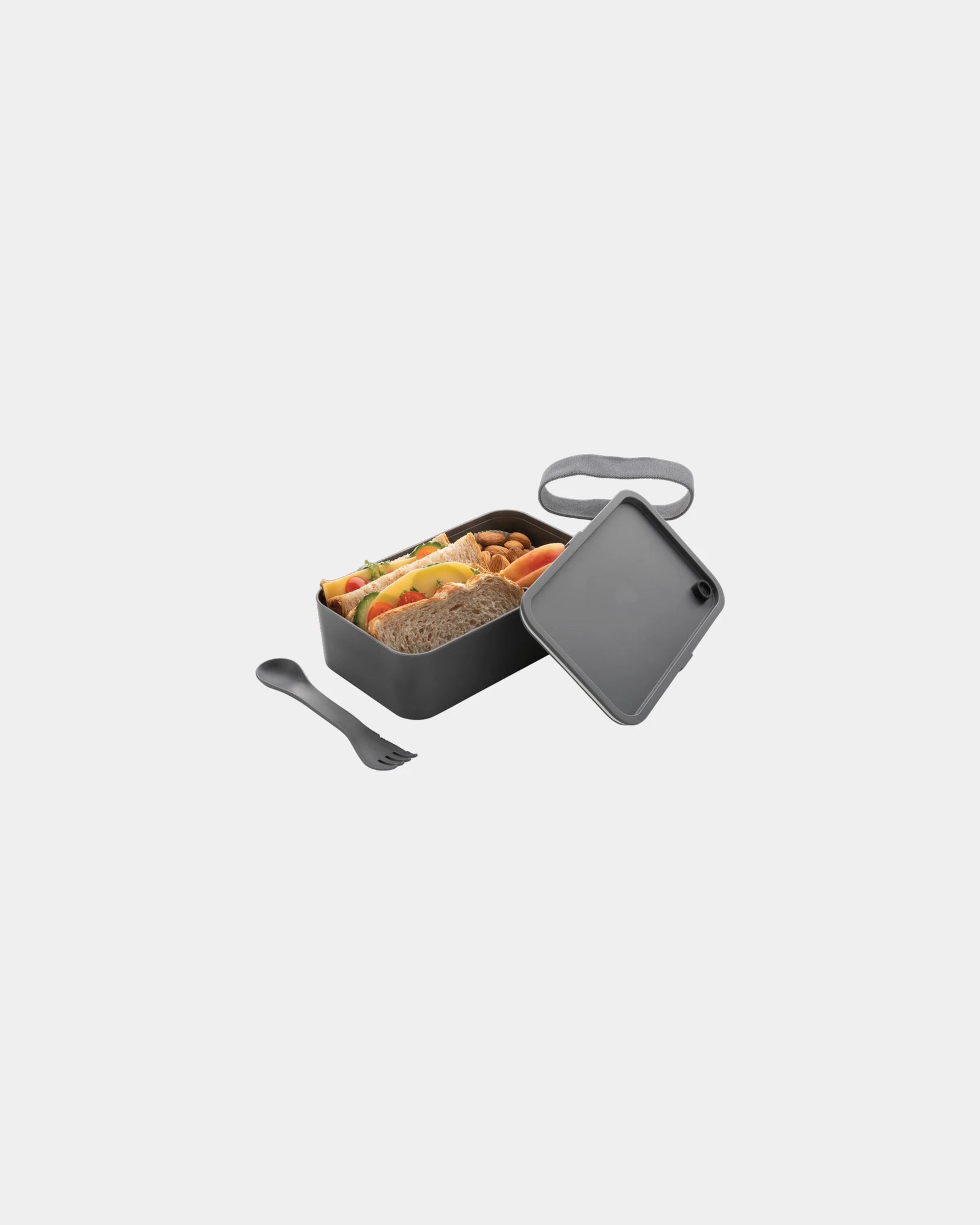 Boîte à lunch PP 0,8L avec cuillère-fourchette à personnaliser - 2