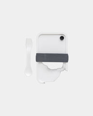 Boîte à lunch PP 0,8L avec cuillère-fourchette à personnaliser - 16