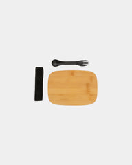 Boîte à lunch inox avec couvercle bambou 0,9L - 4