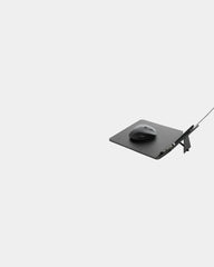 Tapis de souris PU recyclé avec chargeur 10W à personnaliser