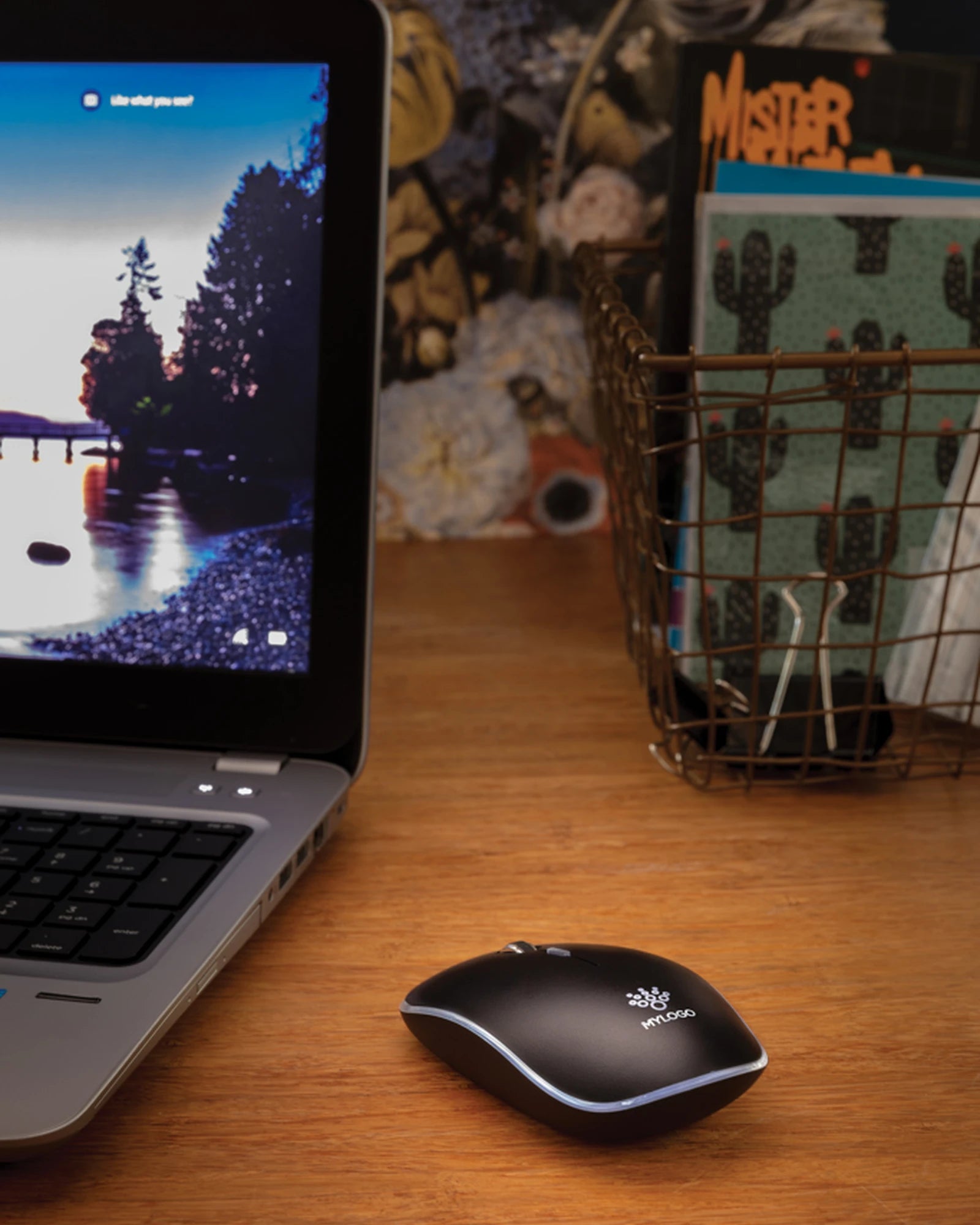 Souris sans fil lumineuse à personnaliser - 1