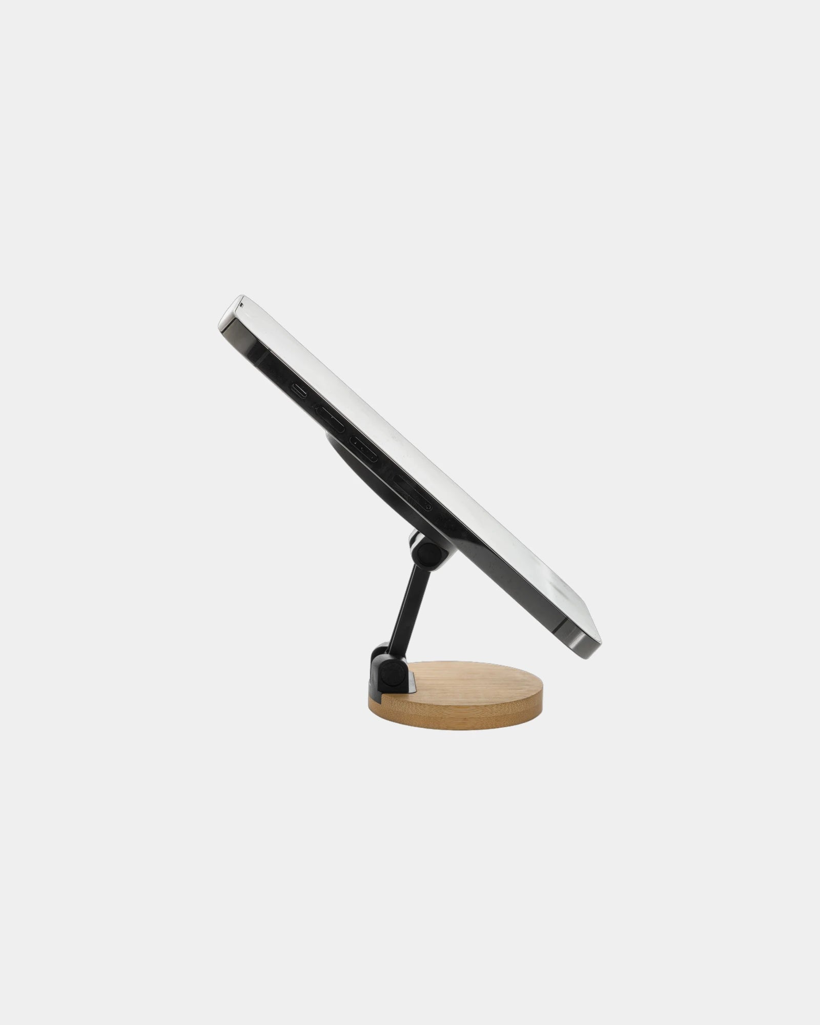 Support téléphone en ABS recyclé et bambou à personnaliser - 4