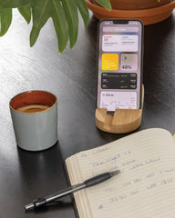 Support tablette ou téléphone en bambou à personnaliser - 5